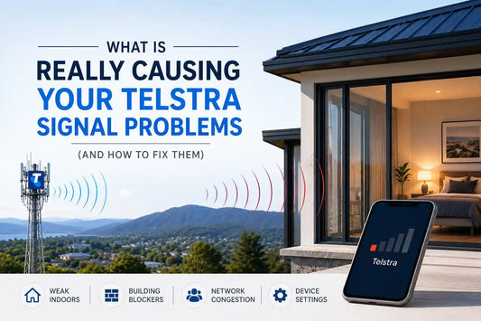 Telstra signal problems caused by weak indoor reception, congestion, and building interference