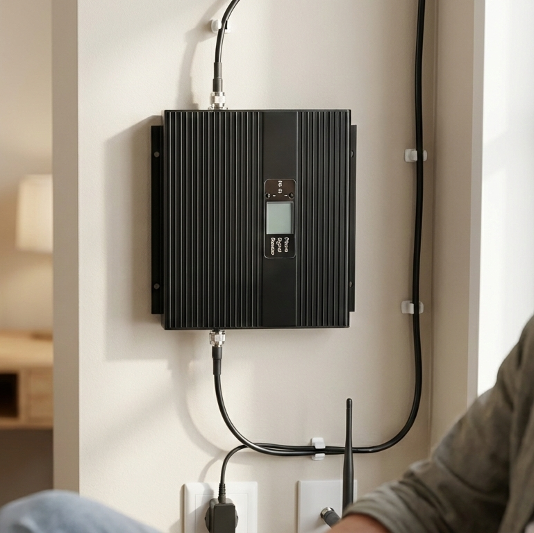 Office cell phone booster for stronger indoor reception, Multi-Network 4G and 5G ideal for offices