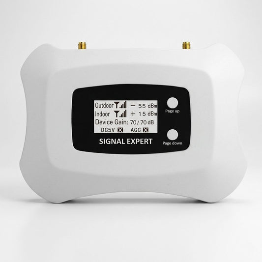 White single band mobile signal booster for Australian 4G 5G coverage