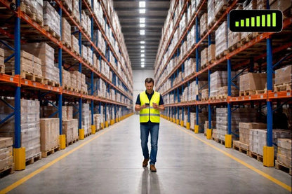 Warehouse cellular repeater for improved signal across large spaces, Multi-Network 4G and 5G in Australia.